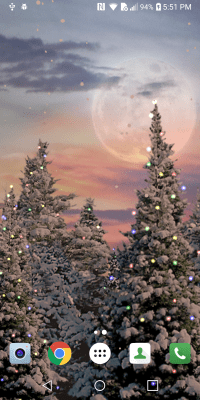 Screenshot of the application Snowfall Free Live Wallpaper - #2