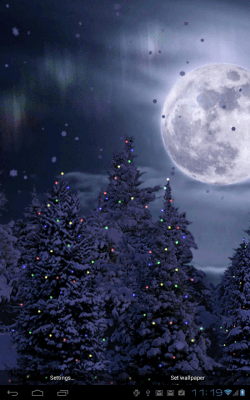 Screenshot of the application Snowfall Free Live Wallpaper - #3