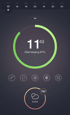Screenshot of the application MYCOLORSCREEN Battery Arc Theme - #2