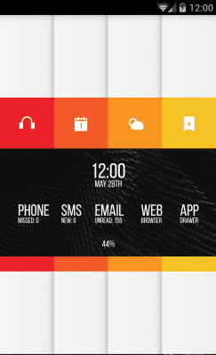 Screenshot of the application MYCOLORSCREEN Paper Strips Theme - #2