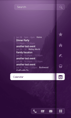 Screenshot of the application MYCOLORSCREEN Purple Homescreen Theme - #5