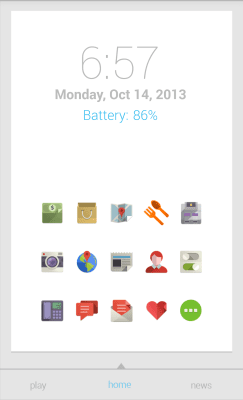 Screenshot of the application MYCOLORSCREEN White Card UI Theme - #2
