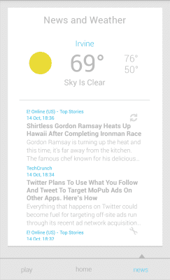 Screenshot of the application MYCOLORSCREEN White Card UI Theme - #4