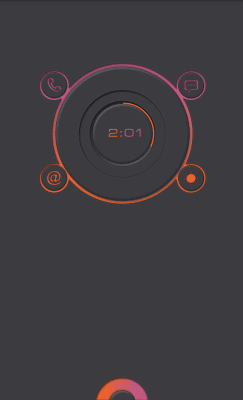 Screenshot of the application MYCOLORSCREEN Super Minimal Gray Theme - #2