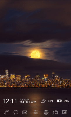Screenshot of the application MYCOLORSCREEN City Lights Theme - #2