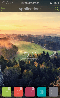 Screenshot of the application MYCOLORSCREEN Country Sunrise Theme - #2