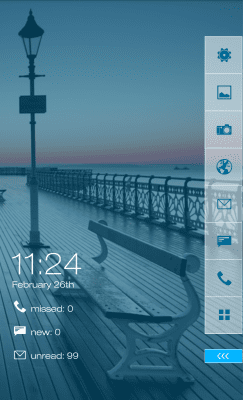 Screenshot of the application MYCOLORSCREEN Crimson Sunset Theme - #2