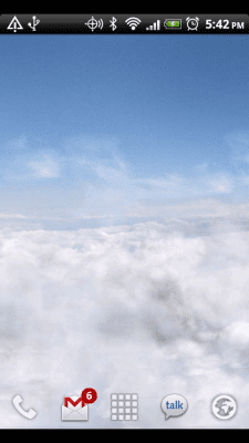 Screenshot of the application Blue Skies Free Live Wallpaper - #2