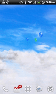 Screenshot of the application Blue Skies Free Live Wallpaper - #4