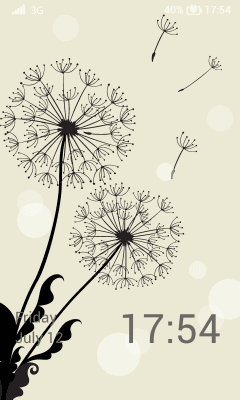 Screenshot of the application Launcher 8 theme:Dandelions - #4