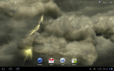 Screenshot of the application Thunderstorm Free Wallpaper - #3
