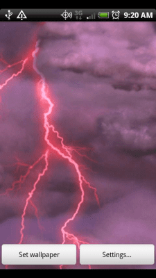 Screenshot of the application Thunderstorm Free Wallpaper - #4