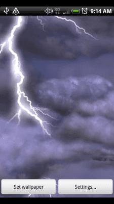 Screenshot of the application Thunderstorm Free Wallpaper - #5