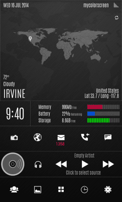 Screenshot of the application MYCOLORSCREEN Dark Pro UI Theme - #3