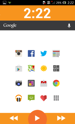 Screenshot of the application MYCOLORSCREEN Bold Color Theme - #2