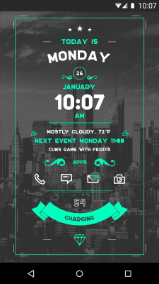 Screenshot of the application Zooper Widget - #2
