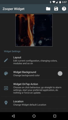 Screenshot of the application Zooper Widget - #7