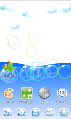 Screenshot of the application Cloud 3D Theme GO Launcher EX - #4