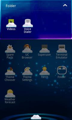 Screenshot of the application Cloud 3D Theme GO Launcher EX - #7