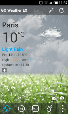 Screenshot of the application Default Dynamic1.0 GOWeatherEX - #2