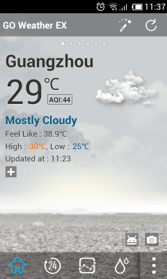Screenshot of the application Default Dynamic1.0 GOWeatherEX - #4