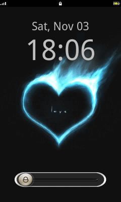 Screenshot of the application Love Lockscreen Theme - #2
