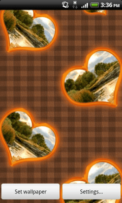 Screenshot of the application Love & Hearts Photo Wallpaper - #4