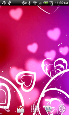 Screenshot of the application KF Hearts Live Wallpaper - #2