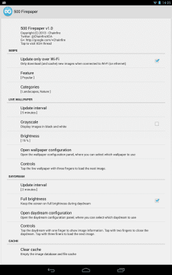 Screenshot of the application 500 Firepaper - #3