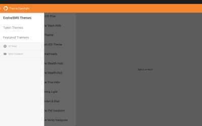 Screenshot of the application Theme Spotlight - #7