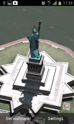 Screenshot of the application Statue of Liberty 3D LWP FREE - #5
