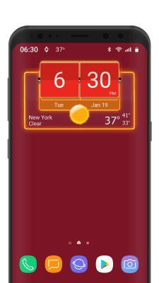 Screenshot of the application 3D Flip Clock Theme Pack 05 - #2