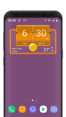 Screenshot of the application 3D Flip Clock Theme Pack 05 - #5
