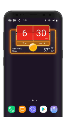 Screenshot of the application 3D Flip Clock Theme Pack 05 - #7