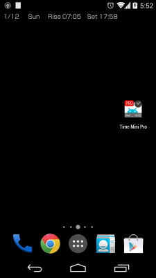 Screenshot of the application Time Mini - #2