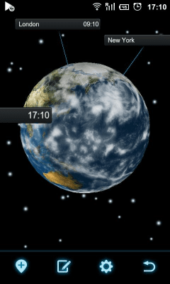 Screenshot of the application Next Clock Widget - #2
