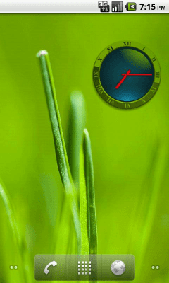 Screenshot of the application Transparent Analog Clock - #2