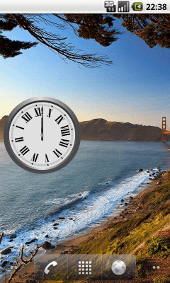 Screenshot of the application One Hand Clock - #2