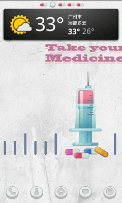 Screenshot of the application Medicine Theme GO Launcher EX - #8