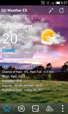 Screenshot of the application Classic GOWeather Reward Theme - #2