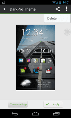 Screenshot of the application Dark Pro Toucher Theme - #4
