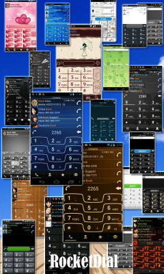 Screenshot of the application RocketDial Spring Theme - #3