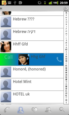 Screenshot of the application RocketDial Fresh Light Theme - #2