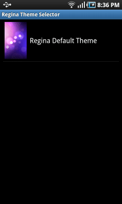 Screenshot of the application Regina Default Theme - #2