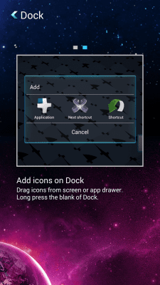 Screenshot of the application Next Launcher 3D Manuals - #3