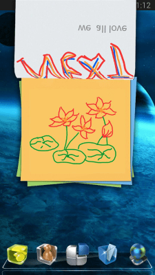 Screenshot of the application Next Launcher 3D Note Widget - #2