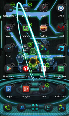 Screenshot of the application Next Technology Theme 3D LWP - #5