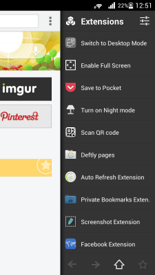 Screenshot of the application Deft Pages for Next Browser - #3