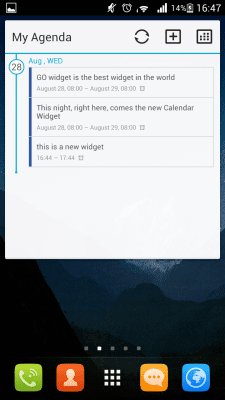 Screenshot of the application GO Calendar+ - #4