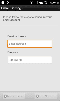 Screenshot of the application GO Email Widget - #7